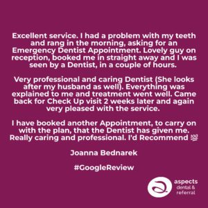 What To Do When You Can’t Find An Emergency Dentist In Wellingborough - Dental Patient Review About Emergency Dentist Appointment