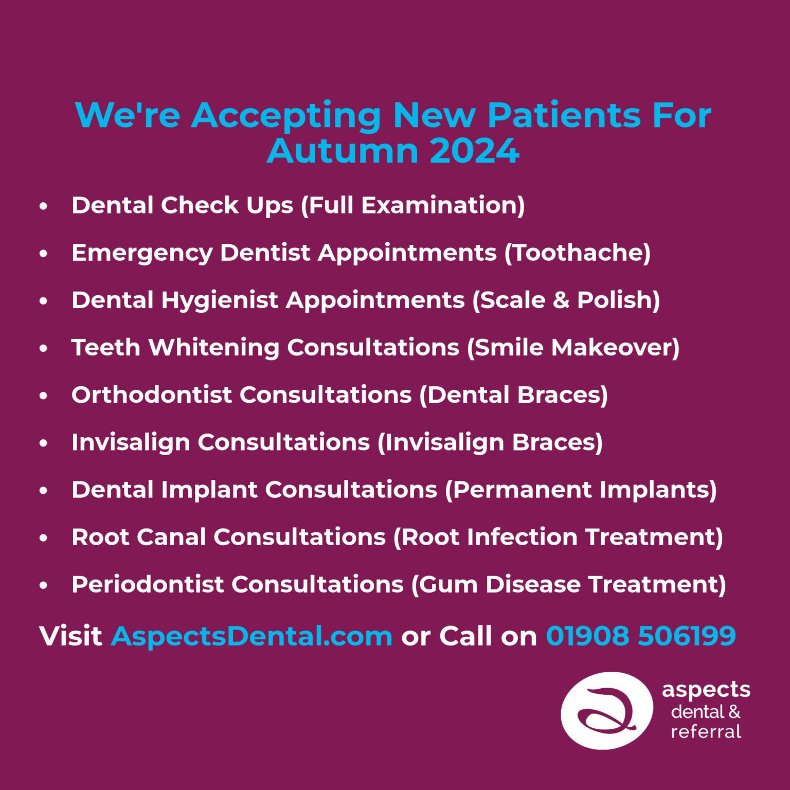 Milton Keynes Dentist Accepting New Patients For Autumn 2024 Aspects