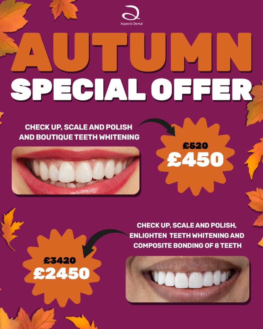 Milton Keynes Cosmetic Dentist Launches Autumn Special Offer For Dental Check Up - Scale And Polish - Teeth Whitening & Composite Bonding Milton Keynes Cosmetic Dentist Launches Autumn Special Offer For Dental Check Up - Scale And Polish - Teeth Whitening & Composite Bonding